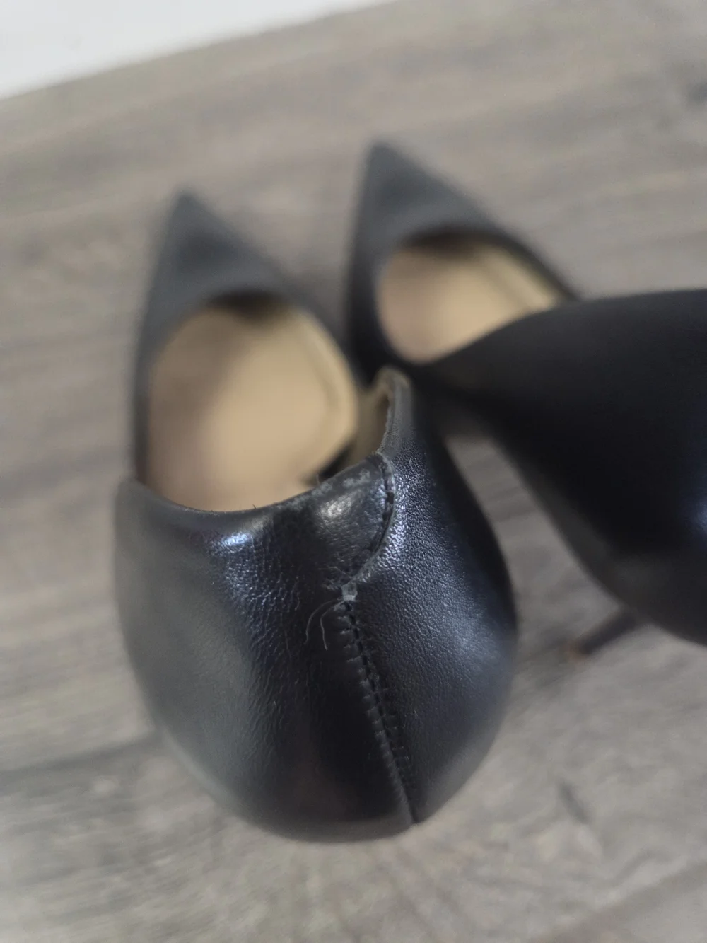 Massimo Matteo Womens Black Pointed-Toe Leather Pumps Size 10 NWOT - Picture 5 of 10